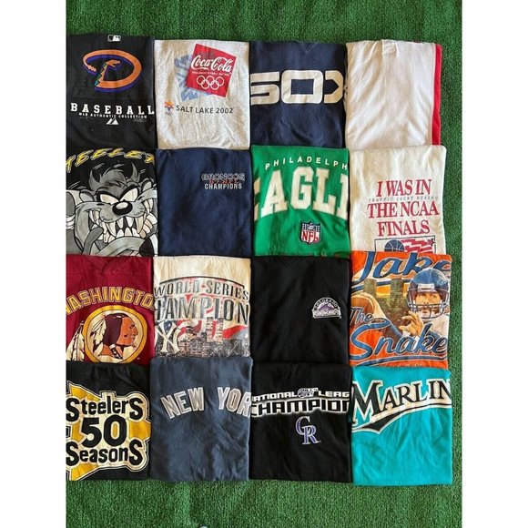 Vintage 80s 90s Sport Tees Starter Logo 7 Promo Reseller Lot Of 20 Tees RARE - Picture 2 of 16